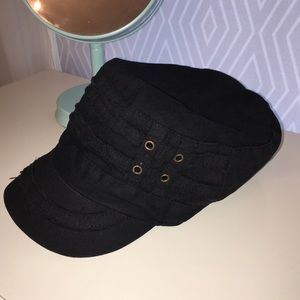 Black Cabbie Hat